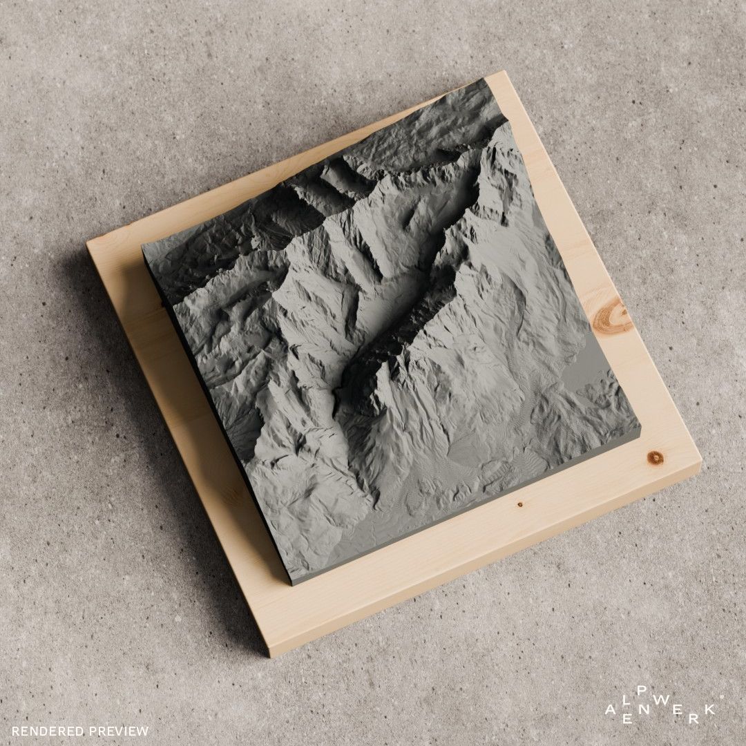 Zugspitze | 3D-Bergreliefs aus LiDAR-Daten