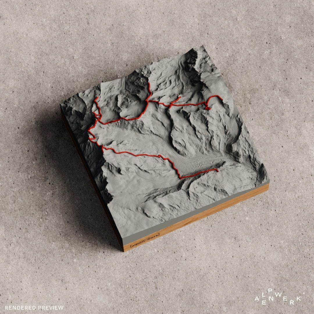 Relief Trace | Circuit Monte-Rosa | Tour Spaghetti