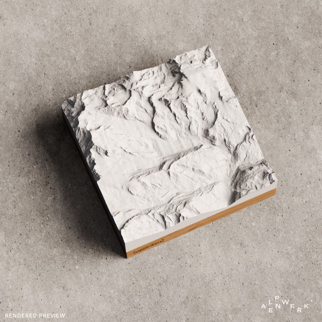 Relief "Oak" Monte Rosa Überschreitung