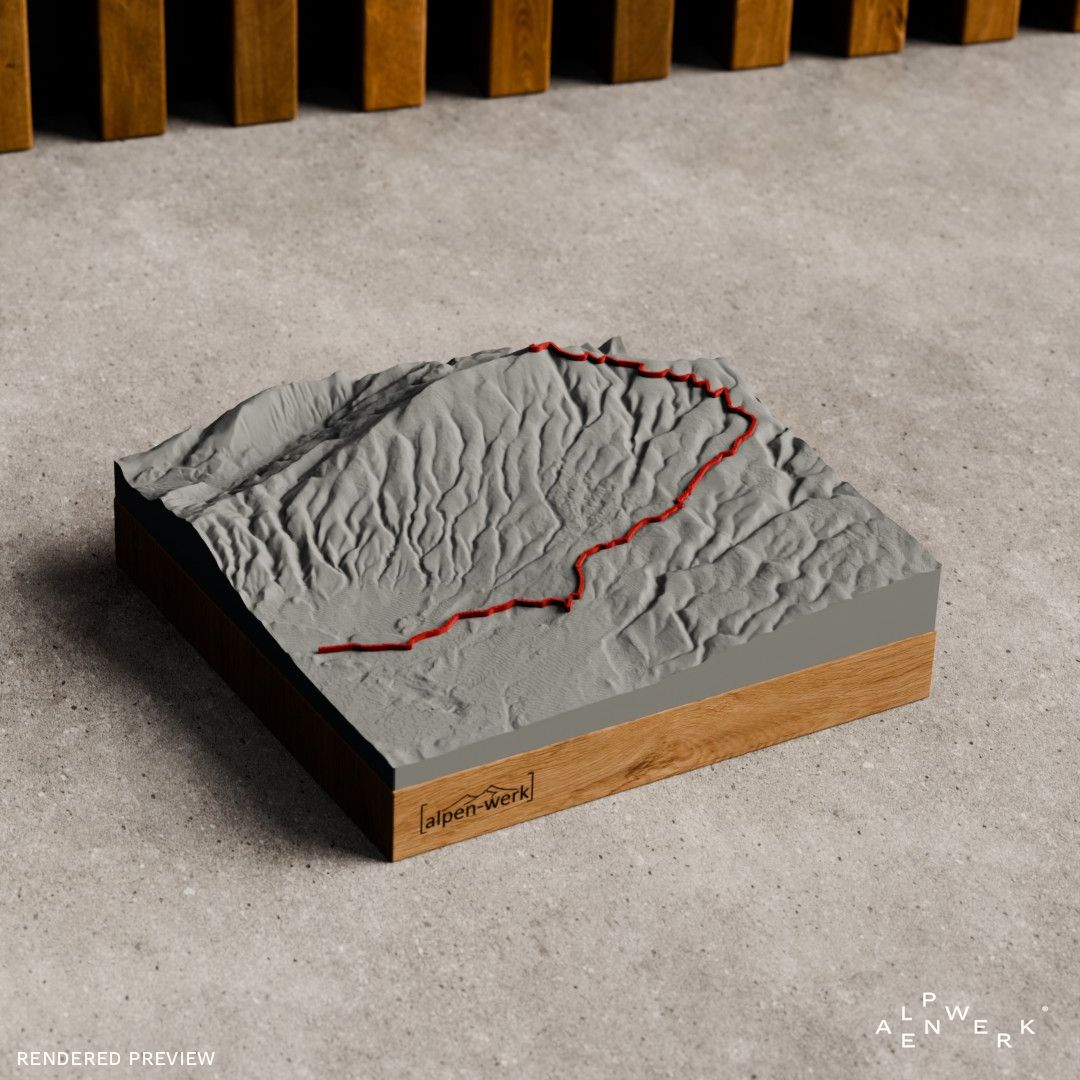 Bergrelief Track | Bédoin - Mont Ventoux