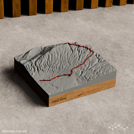 Bergrelief Track | Bédoin - Mont Ventoux