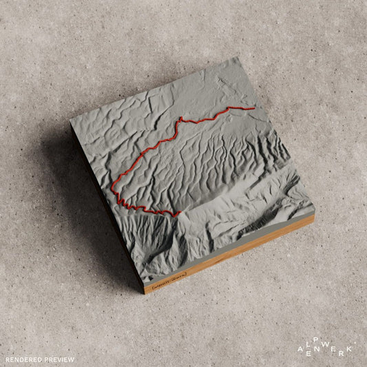Bergrelief Track | Bédoin - Mont Ventoux
