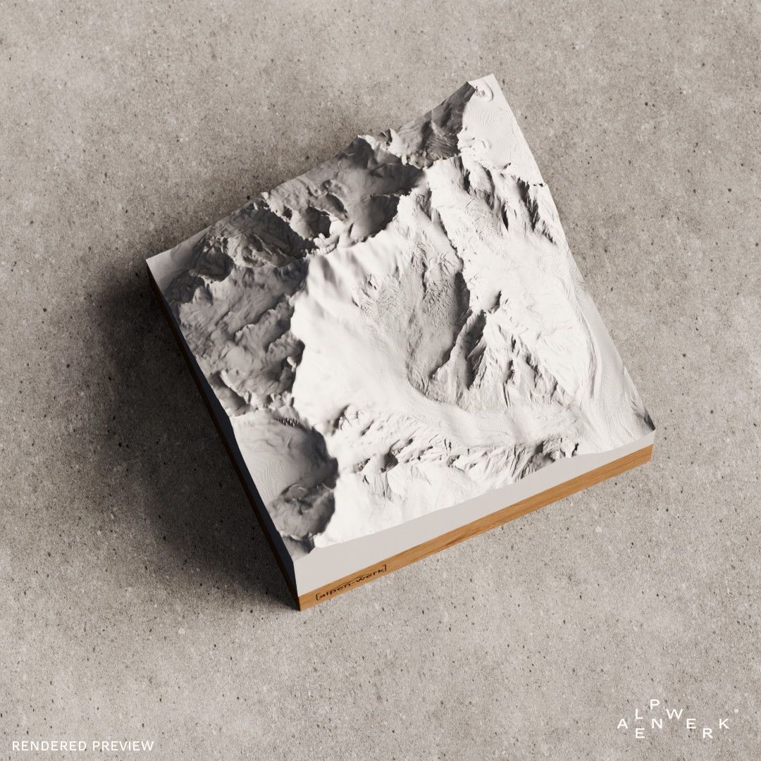 Relief « Chêne » Grandes Jorasses