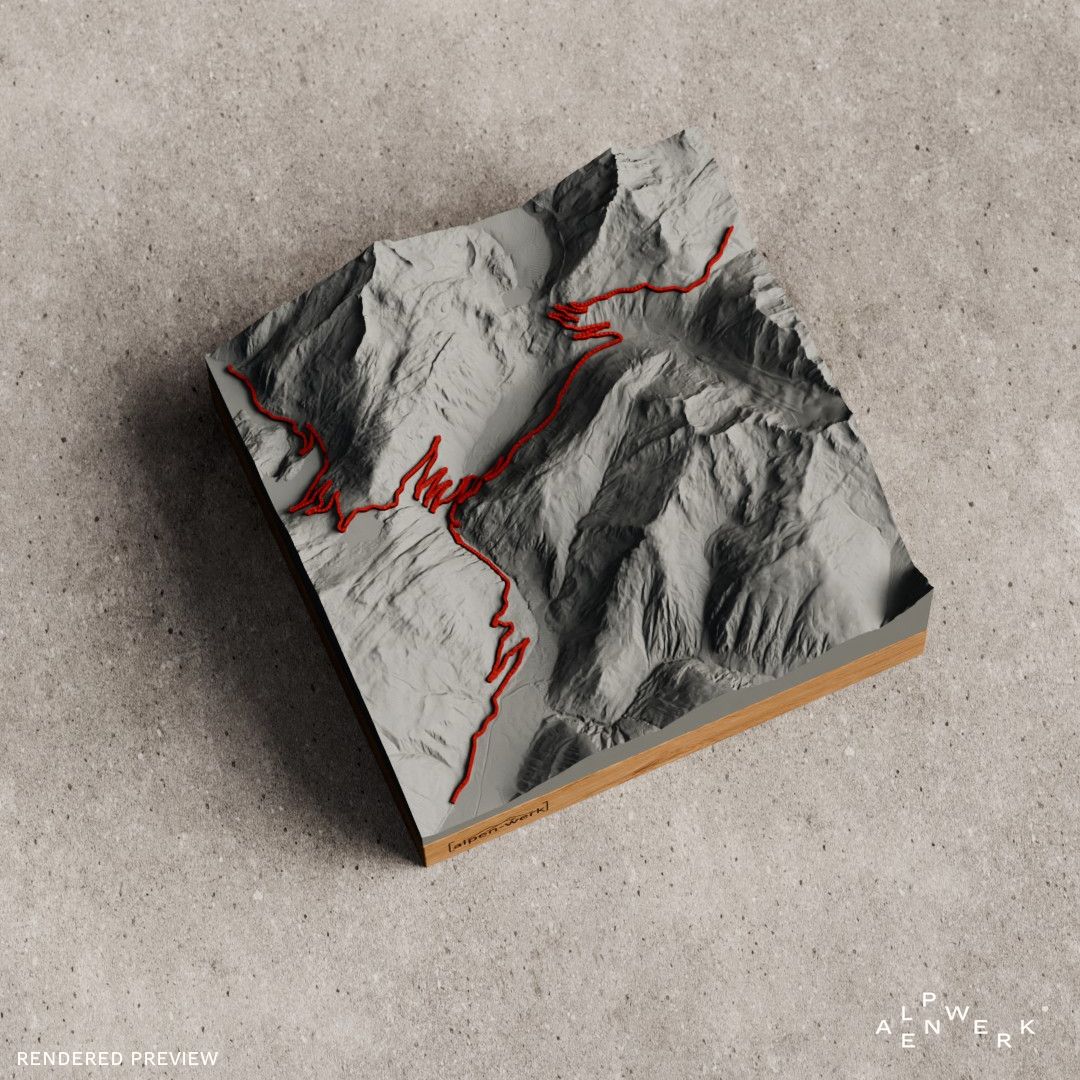 Bergrelief Track | Furkapass - Grimselpass