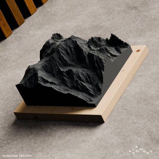Bergrelief Classic | Mont Blanc
