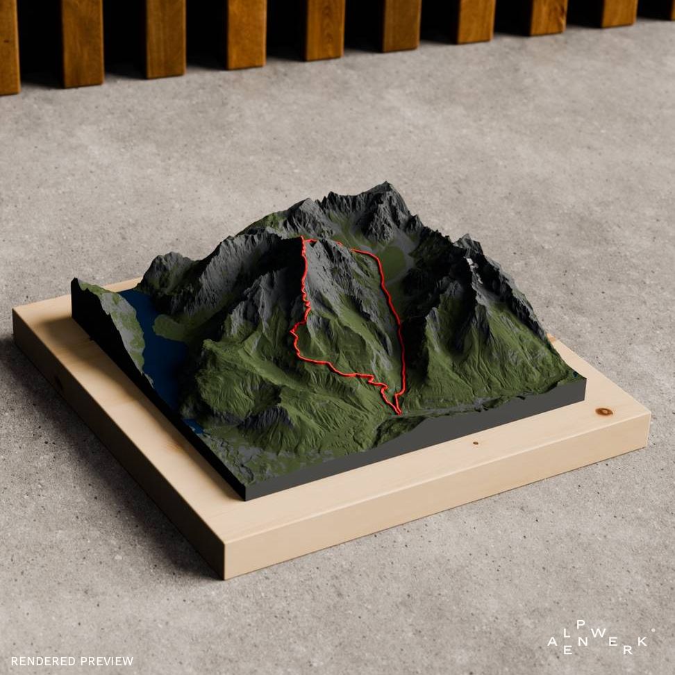 Bergrelief Natural | Watzmannüberschreitung