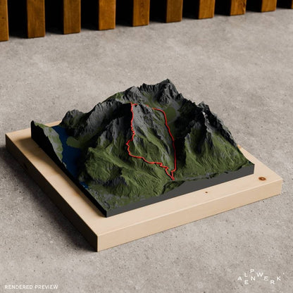 Bergrelief Natural | Watzmannüberschreitung