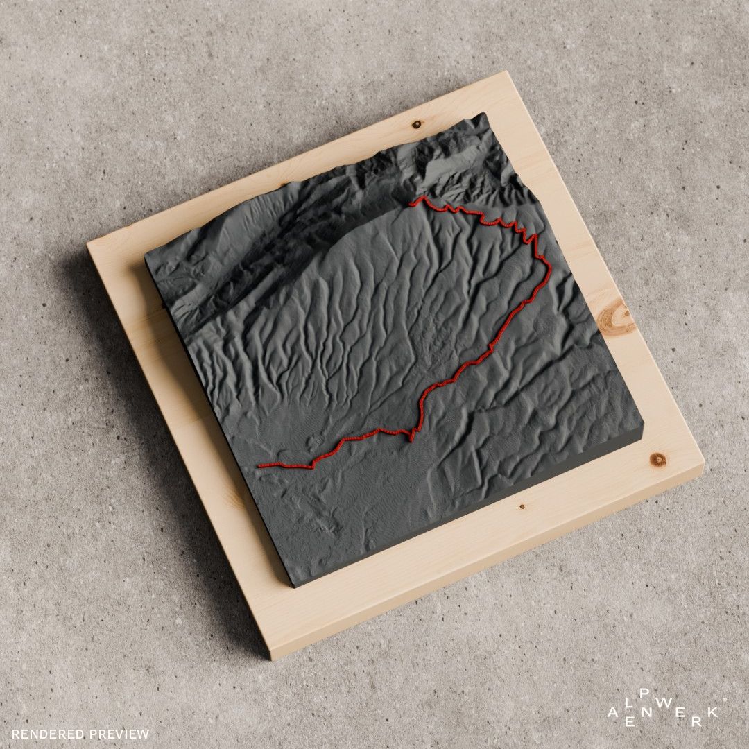 Bergrelief Track | Bédoin - Mont Ventoux