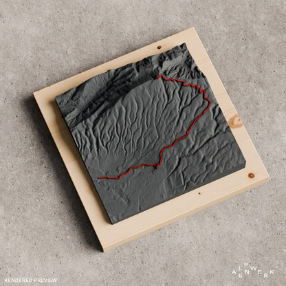 Bergrelief Track | Bédoin - Mont Ventoux