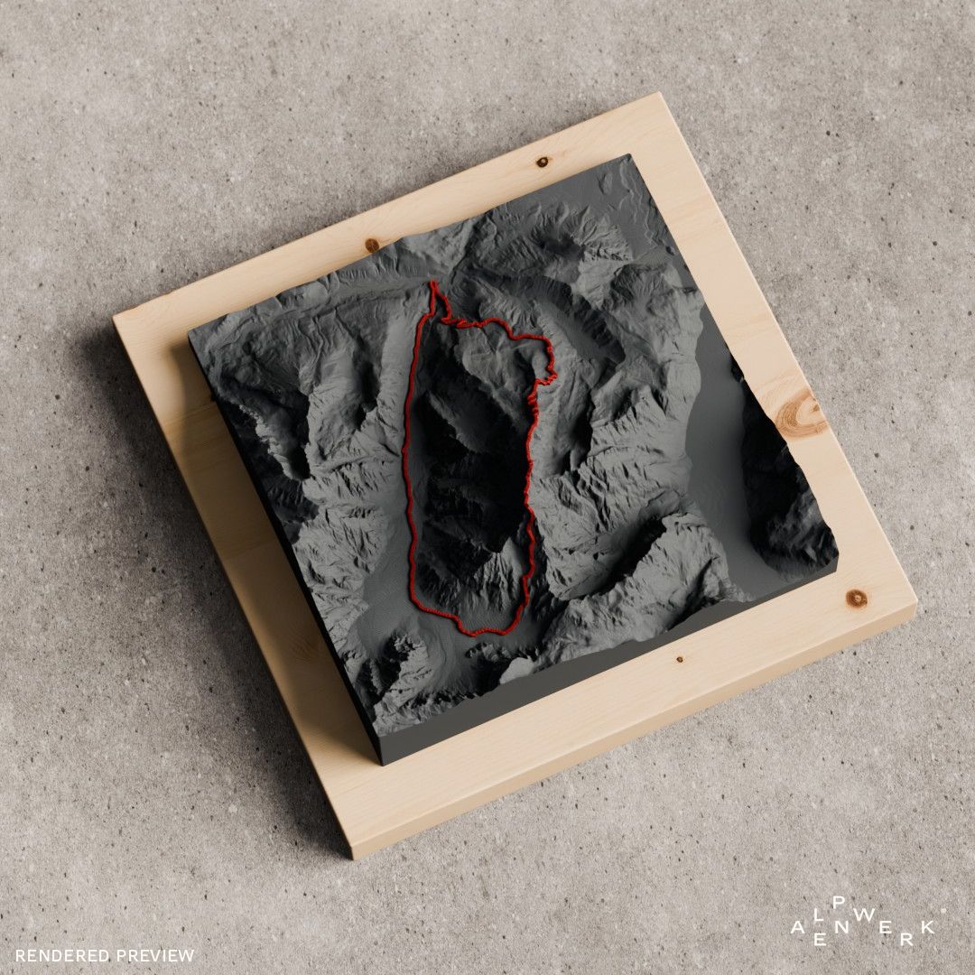 Bergrelief Track | Watzmannüberschreitung