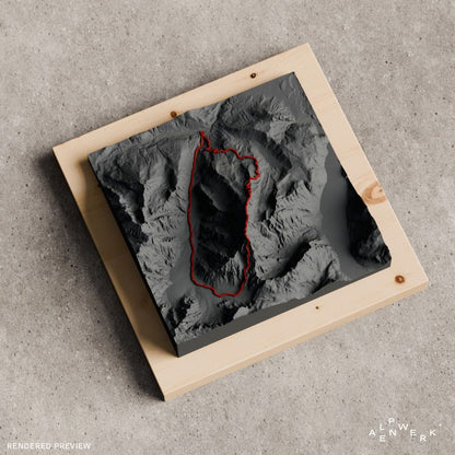 Bergrelief Track | Watzmannüberschreitung
