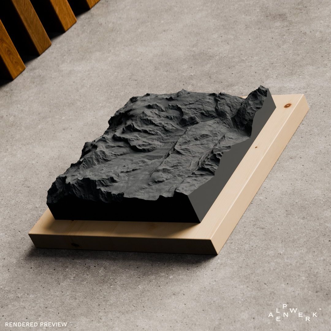 Relief "Oak" Monte Rosa Überschreitung