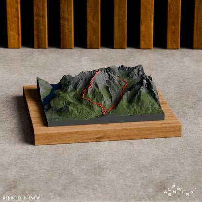 Bergrelief Natural | Watzmannüberschreitung