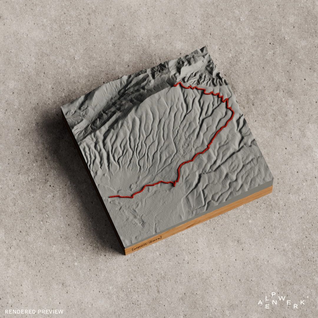 Bergrelief Track | Bédoin - Mont Ventoux