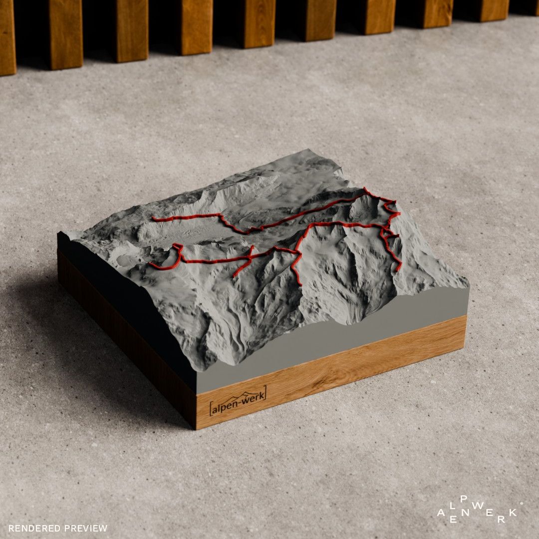 Bergrelief Track | Monte-Rosa-Runde | Spaghetti Tour