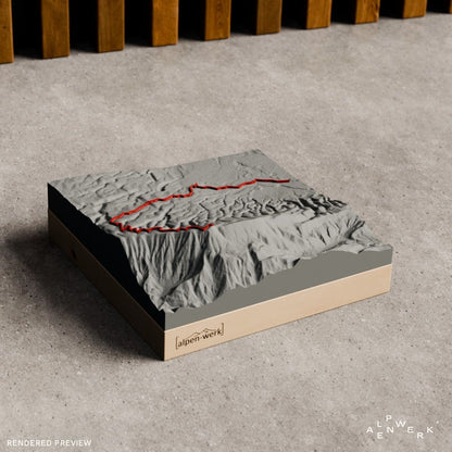 Bergrelief Track | Bédoin - Mont Ventoux