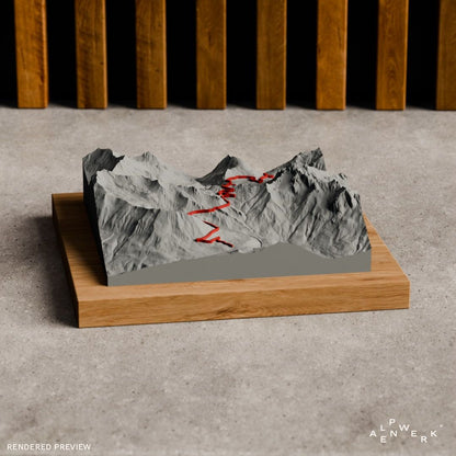 Bergrelief Track | Col du Galibier