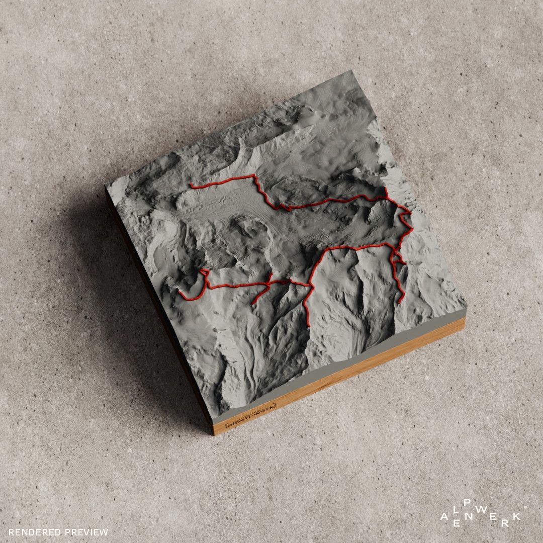Bergrelief Track | Monte-Rosa-Runde | Spaghetti Tour