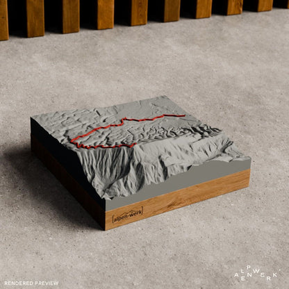 Bergrelief Track | Bédoin - Mont Ventoux