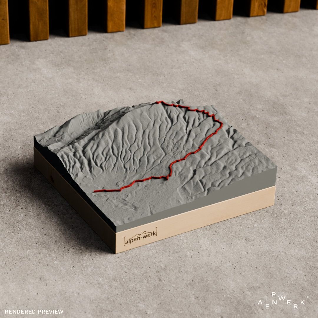 Bergrelief Track | Bédoin - Mont Ventoux
