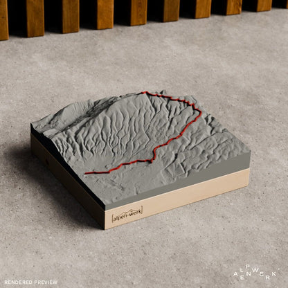 Bergrelief Track | Bédoin - Mont Ventoux