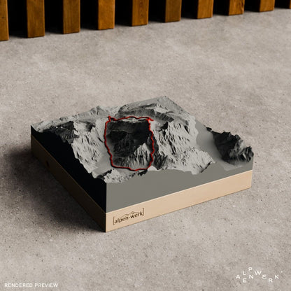 Bergrelief Track | Watzmannüberschreitung