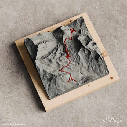 Bergrelief Track | Col du Galibier