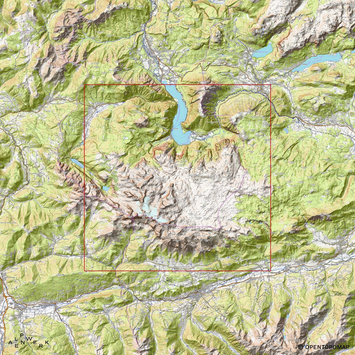 Bergrelief Classic | Dachsteinmassiv