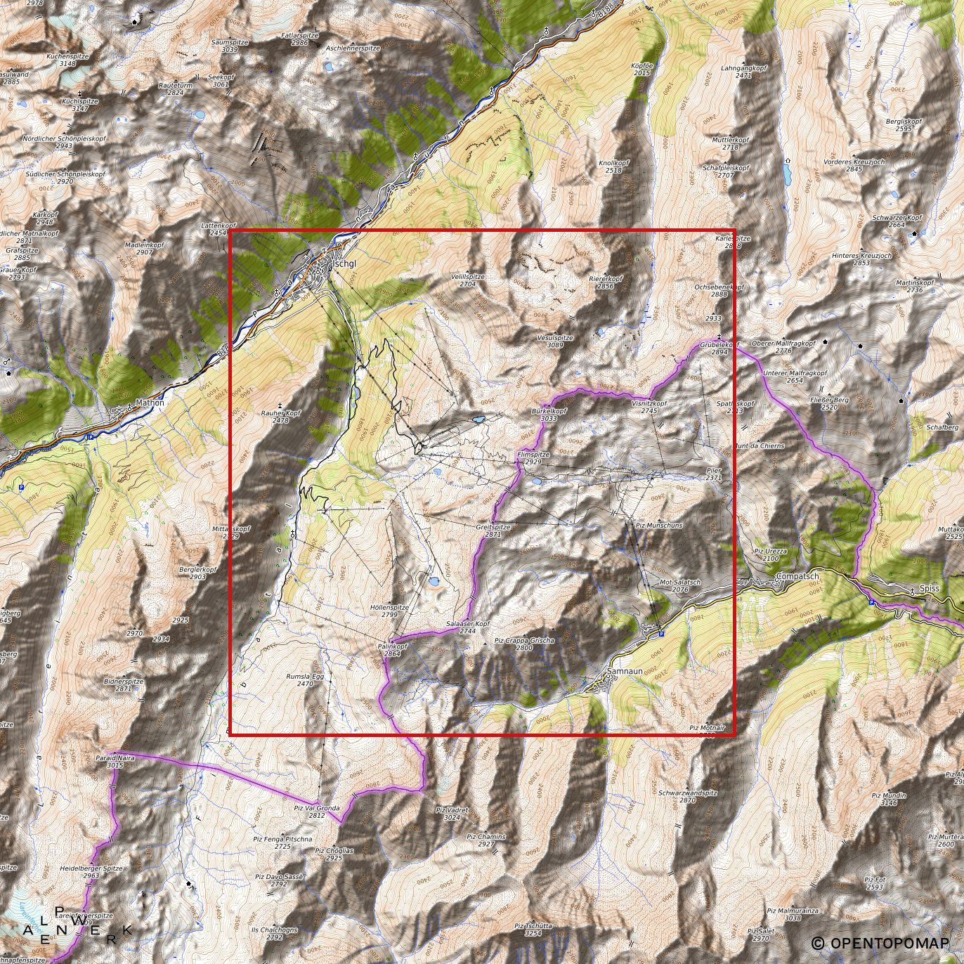 Bergrelief Classic | Ischgl - Samnaun