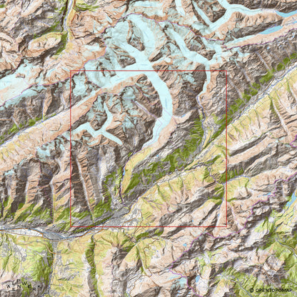 Bergrelief Classic | Aletsch, Brig