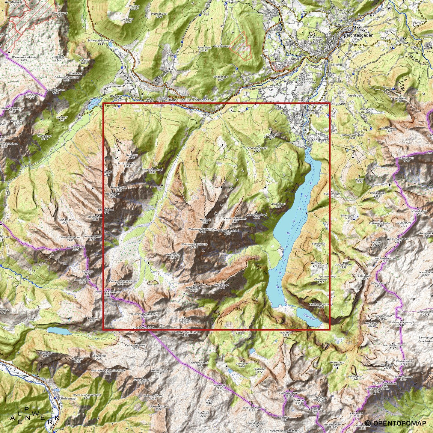 Bergrelief Classic | Watzmann