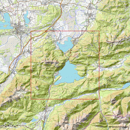 Bergrelief Classic | Walchensee & Kochelsee