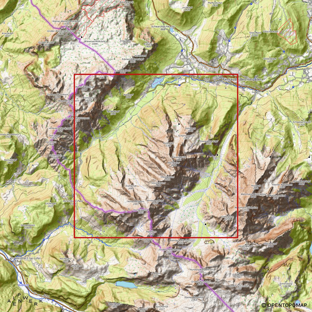 Bergrelief Classic | Hochkalter