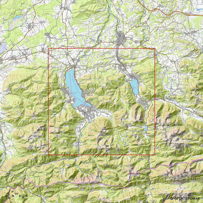 Bergrelief Classic | Tegernsee, Schliersee, Spitzingsee