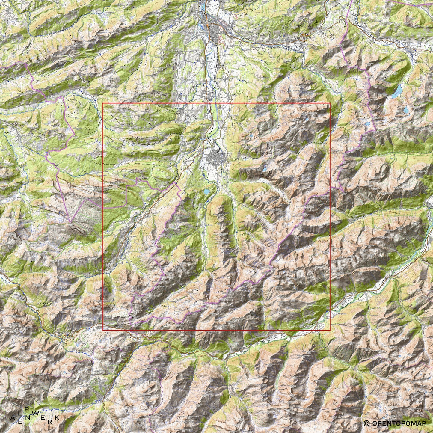 Bergrelief Classic | Oberstdorf