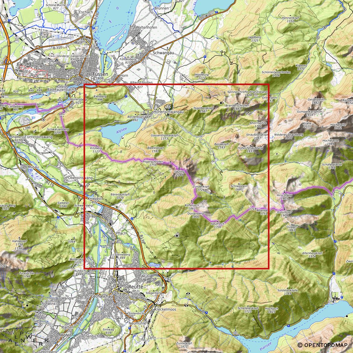 Bergrelief Classic | Säuling
