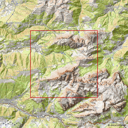 Bergrelief Classic | Geislerspitzen