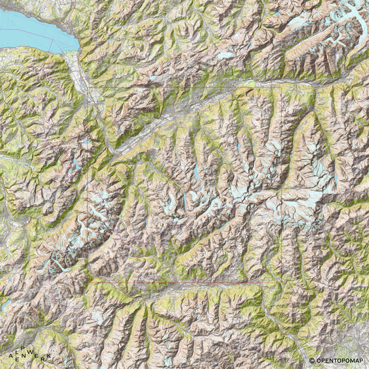 Bergrelief Track | Haute Route - Chamonix - Zermatt