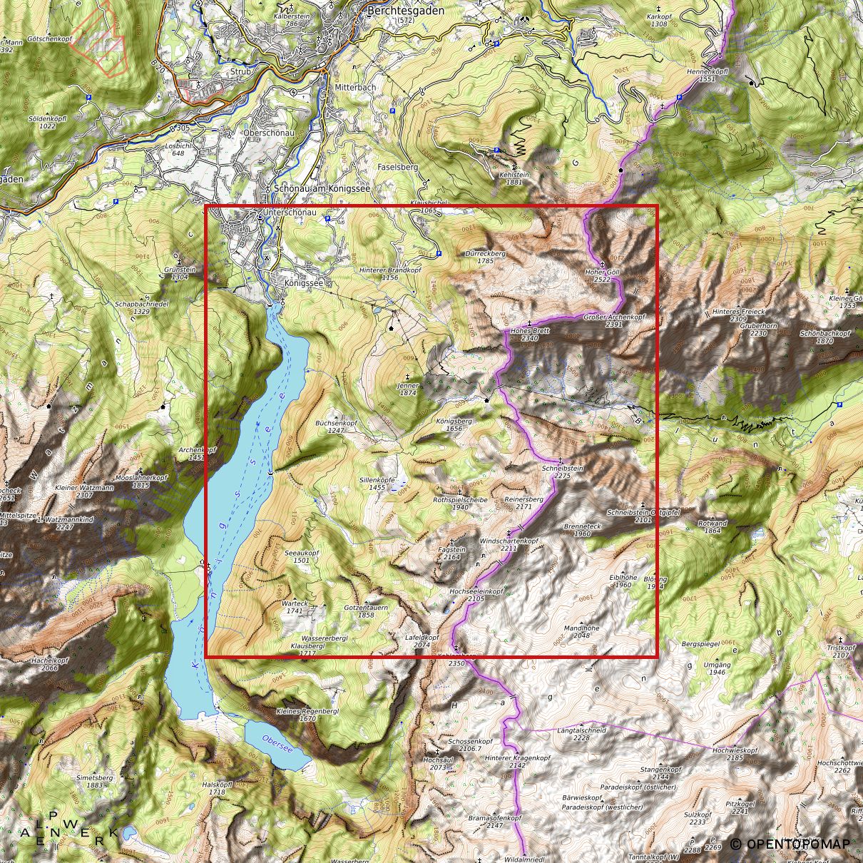 Bergrelief Natural | Kleine Reibn