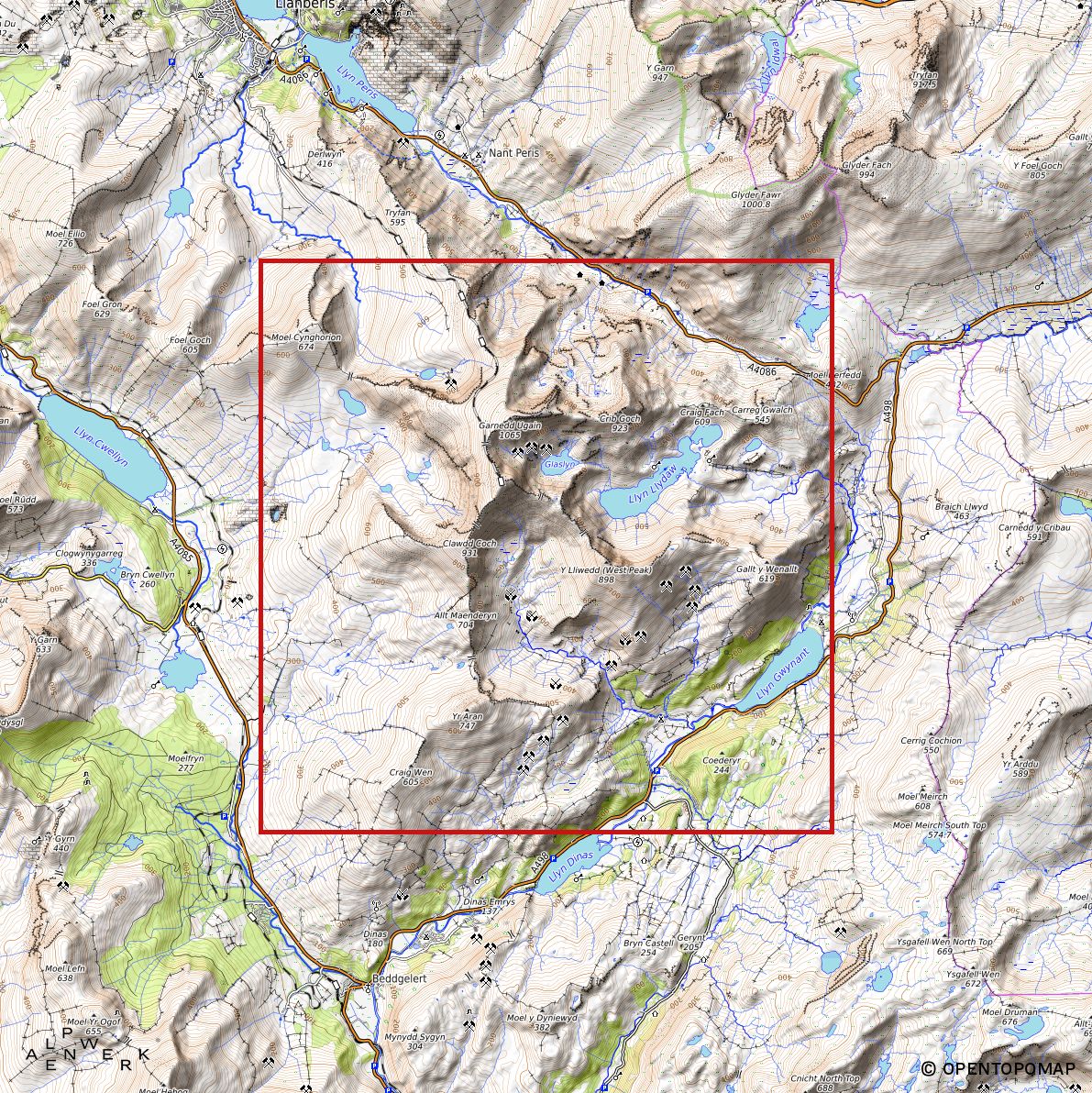 Bergrelief Classic | Snowdon