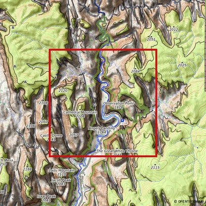 Bergrelief Classic | Zion | Angels Landing