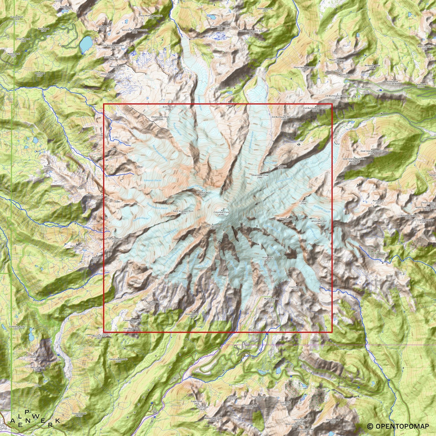 Bergrelief Classic | Mount Rainier