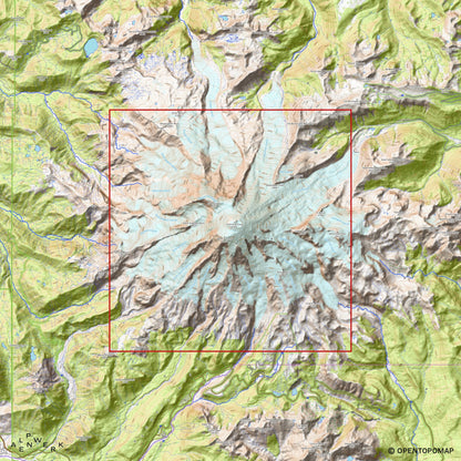 Bergrelief Classic | Mount Rainier