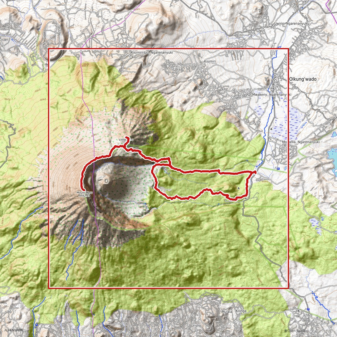 Bergrelief Track | Mount Meru