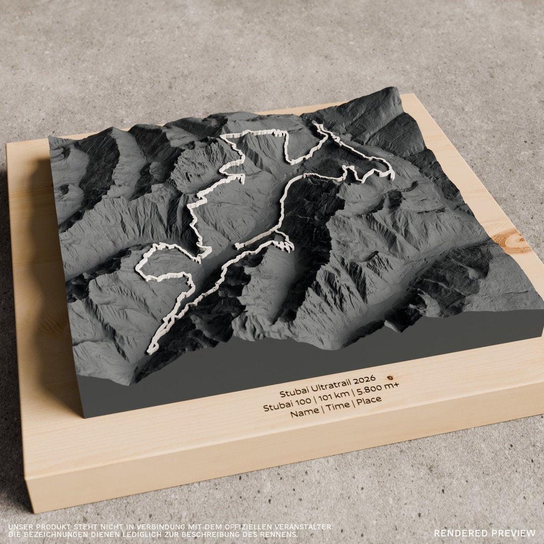 Stubai Ultratrail 2026 Relief Track - Anthrazit, weisser Track, Wall, Zirbe