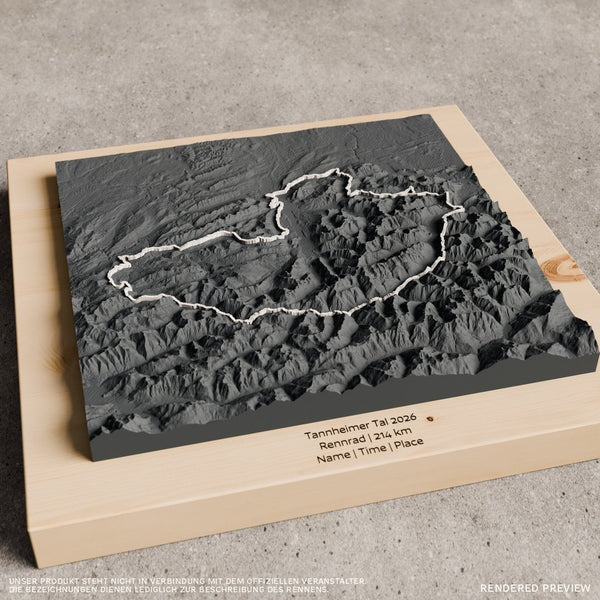 Bergrelief Track | Rad-Marathon Tannheimer Tal