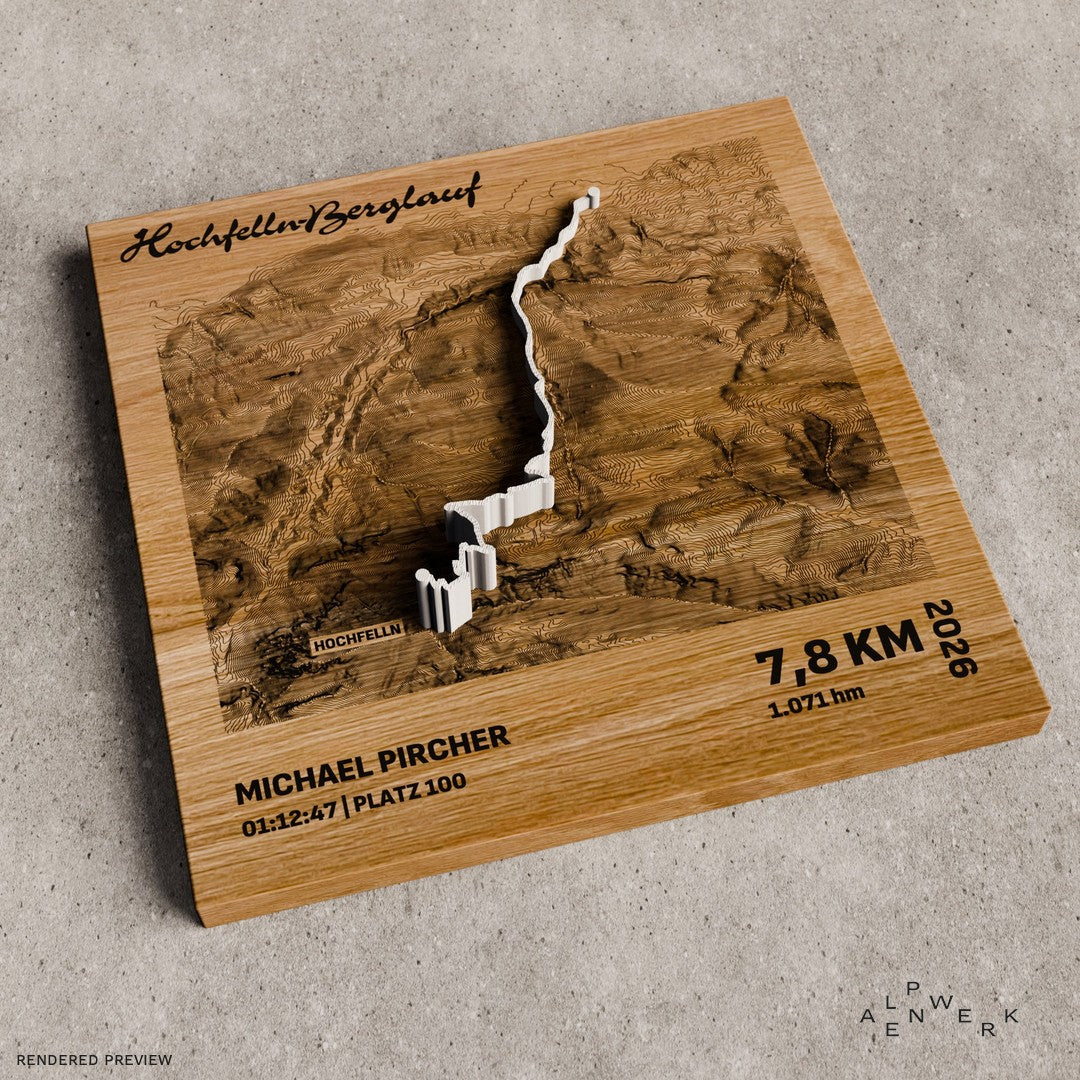 TrailMap | Hochfellnberglauf | 2026: BERGLAUF | 7,8 km | 1.071 hm