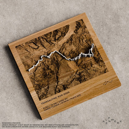 TrailMap Transalpine Run 2026, RUN2 in der Draufsicht