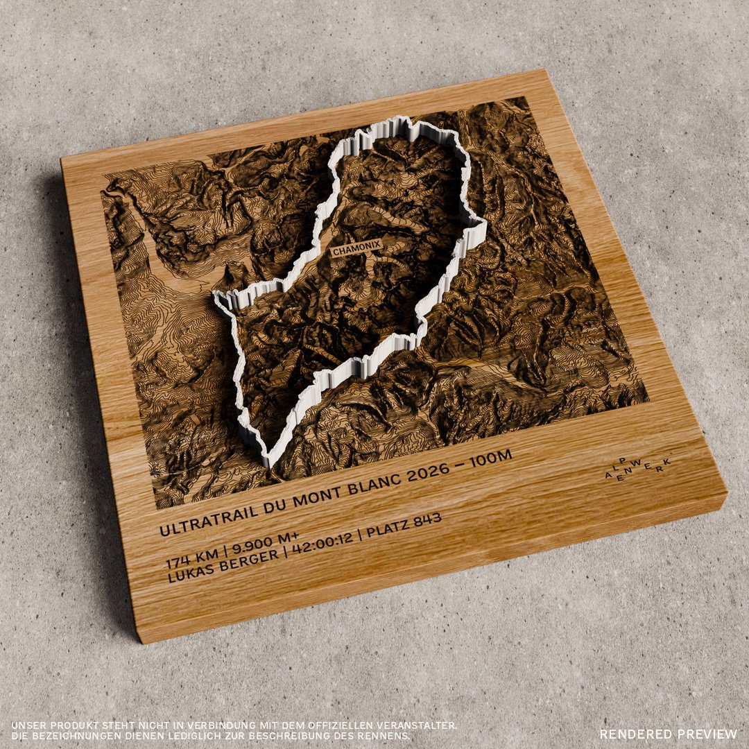 TrailMap | Ultratrail du Mont Blanc | 2026 — 100M Strecke | 174 km | 9900 hm