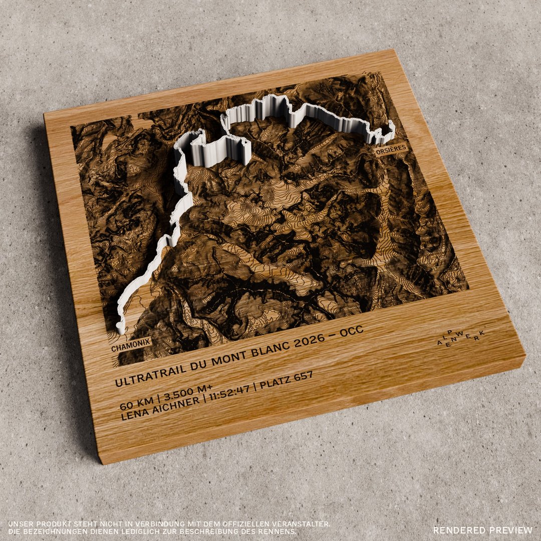 TrailMap | Ultratrail du Mont Blanc | 2026 — OCC Strecke | 60 km | 3500 hm